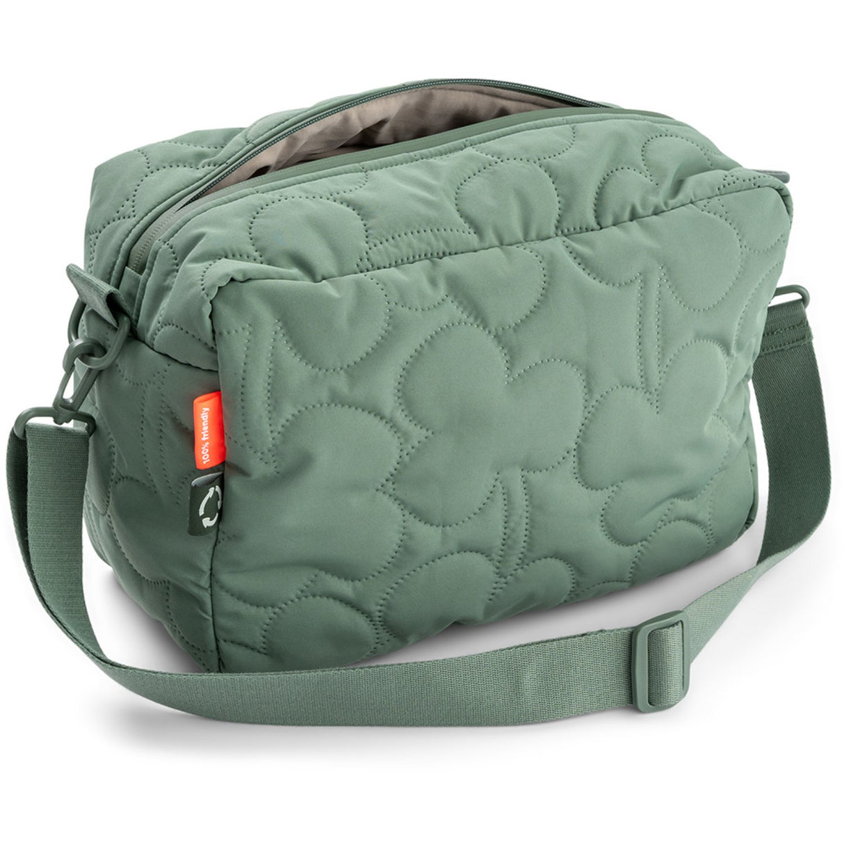 DonebyDeer Green Quiltet Barnevognstaske