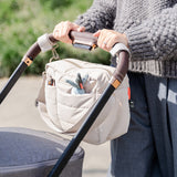 DonebyDeer Sand Quiltet Barnevognstaske