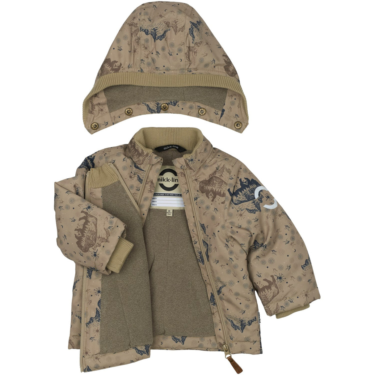 Mikk-Line Coriander Polyester Baby Jakke AOP