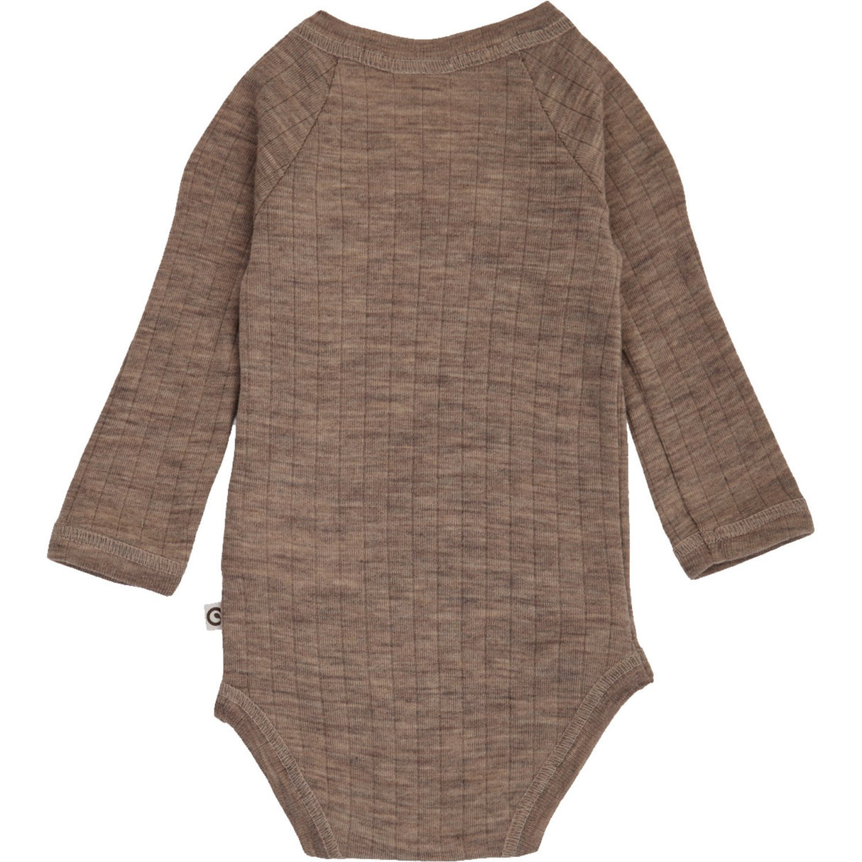Müsli Walnut Melange Woolly Rib Slå-om L/S Body