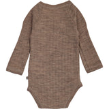 Müsli Walnut Melange Woolly Rib Slå-om L/S Body