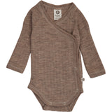 Müsli Walnut Melange Woolly Rib Slå-om L/S Body