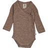 Müsli Walnut Melange Woolly Rib Slå-om L/S Body