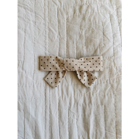 Lalaby Brown Dot Big Hårsløjfe