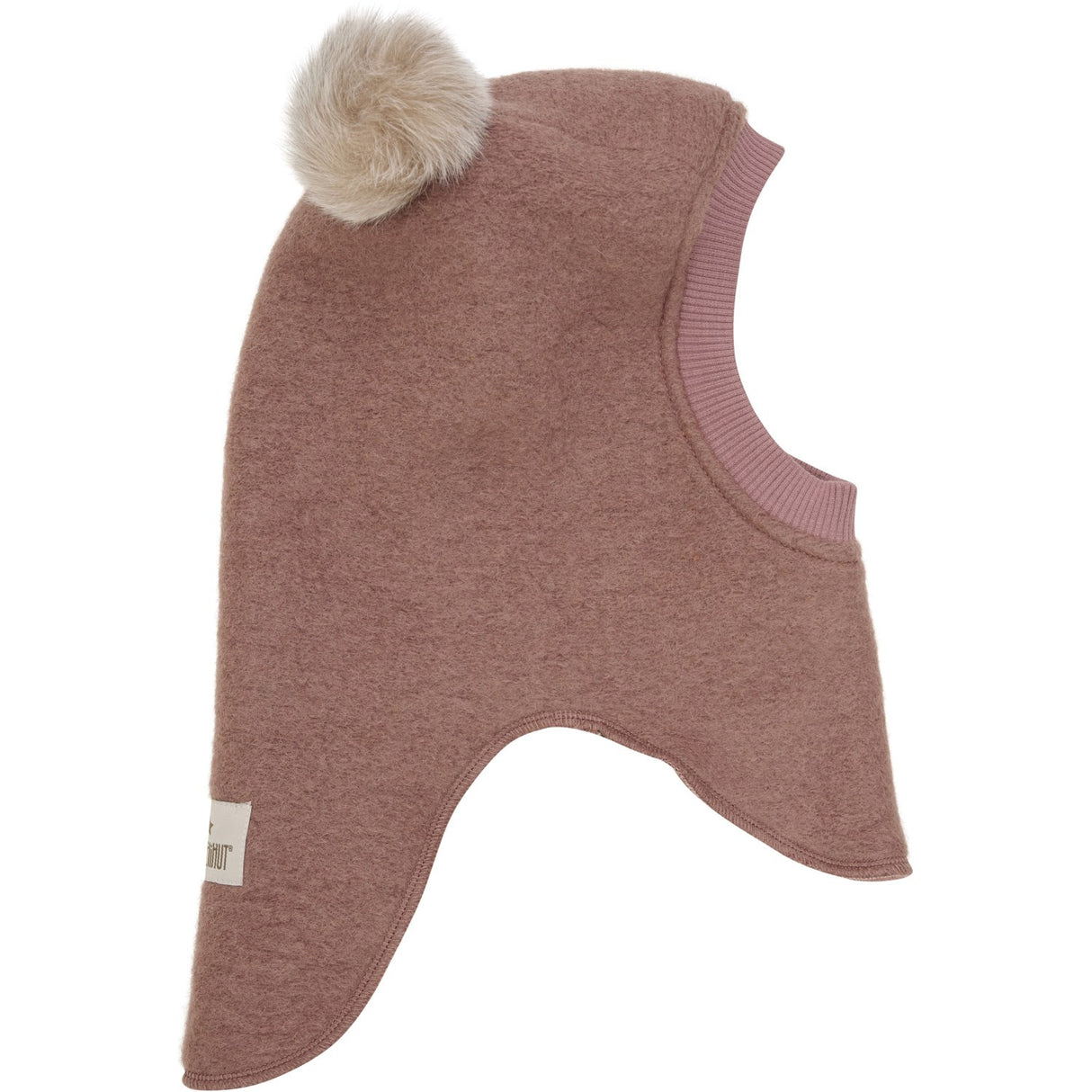 Huttelihut Burlwood Elefanthue Uld Alpaca Pompoms