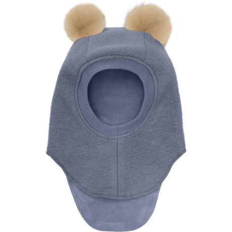 Huttelihut Folkstone Gray Elefanthue Uld Alpaca Pompoms