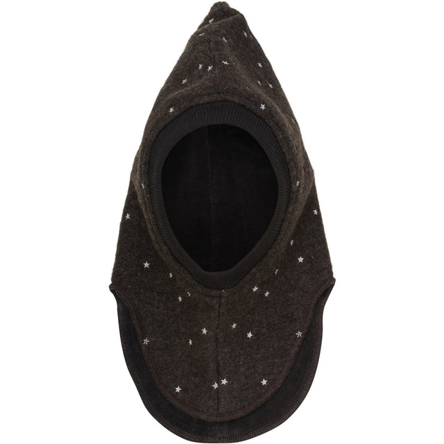 Huttelihut Dark Brown Melange Elefanthue All Over Emb. Uld