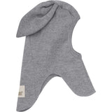 Huttelihut Medium Grey Melange Elefanthue Ears Uld Rib