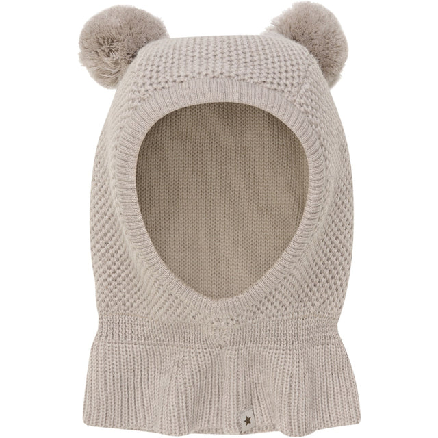 Huttelihut Camel Melange Elefanthue Windstop Pompoms