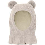 Huttelihut Sand Melange Elefanthue Windstop Pompoms