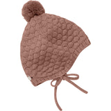 Huttelihut Burlwood Bonnet Uld Strik Pompom