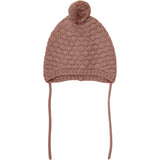 Huttelihut Burlwood Bonnet Uld Strik Pompom