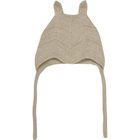 Huttelihut Camel Melange Bonnet Ears Alpaca Uld Strik