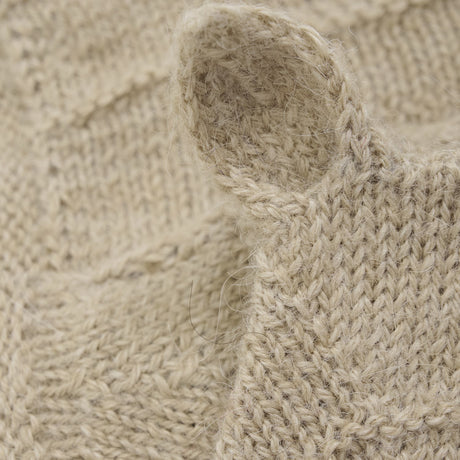 Huttelihut Camel Melange Bonnet Ears Alpaca Uld Strik