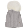 Huttelihut Medium Grey Melange Hue Strik Alpaca Pompom