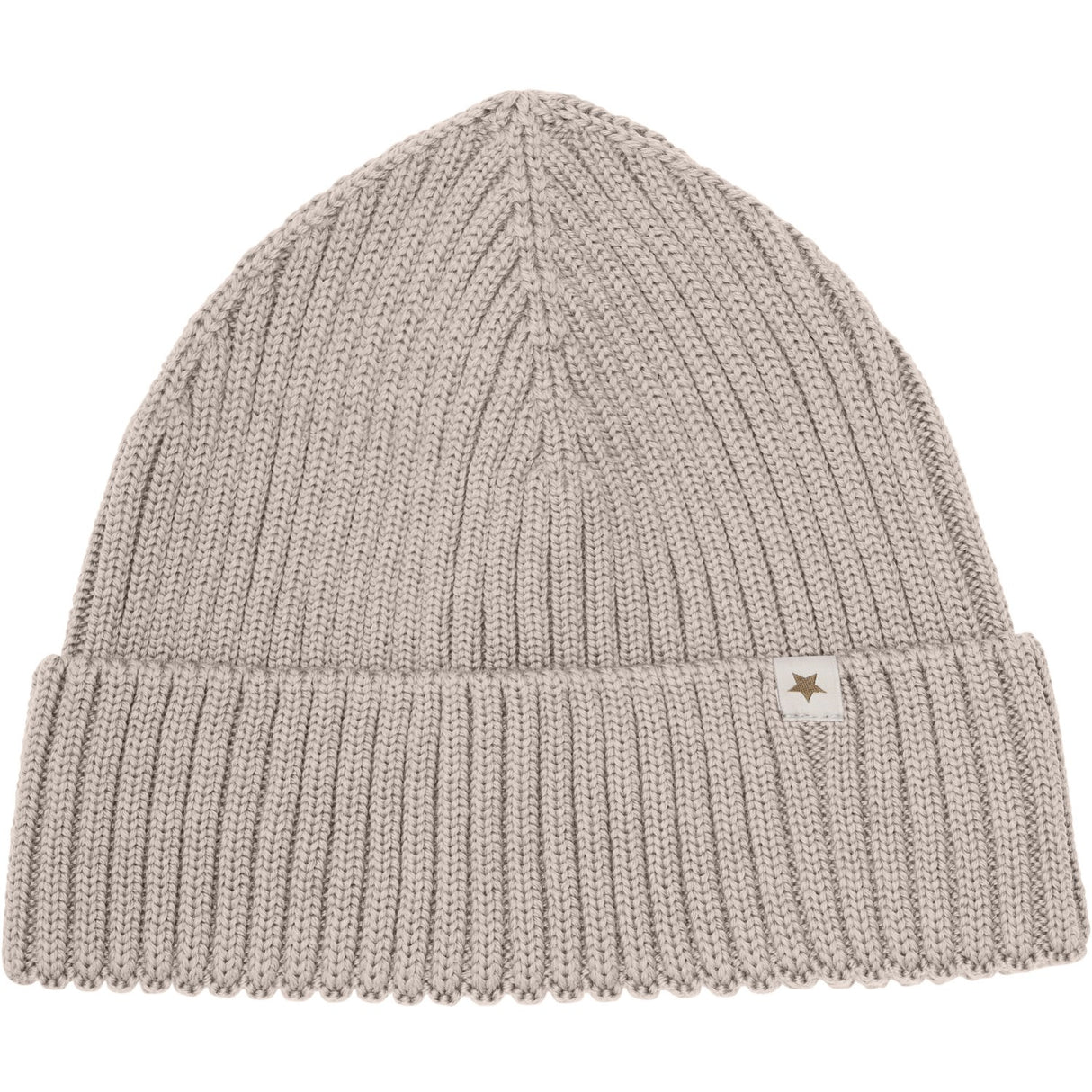 Huttelihut Camel Melange Beanie Uld Strik