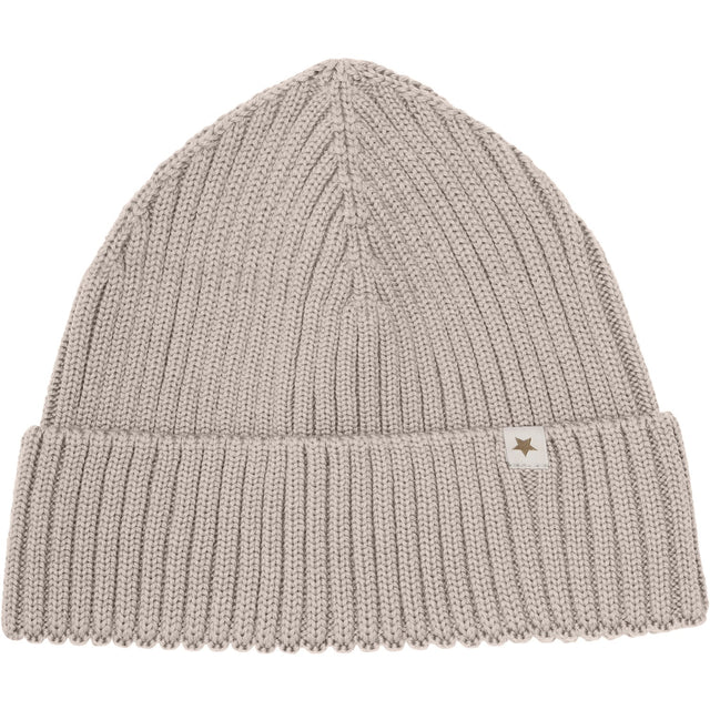 Huttelihut Camel Melange Beanie Uld Strik