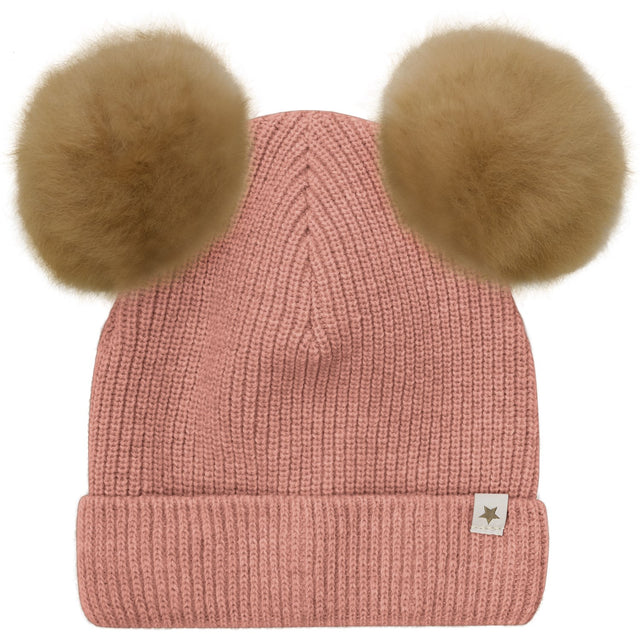 Huttelihut Burlwood Hue Strik Alpaca Pompoms