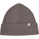 Huttelihut Brown Melange Beanie Uld Strik