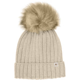 Huttelihut Sand Melange Hue Strik Alpaca Pompom