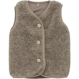 Huttelihut Camel Melange Vest Uld Bamse W. Lining