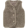 Huttelihut Camel Melange Vest Uld Bamse W. Lining