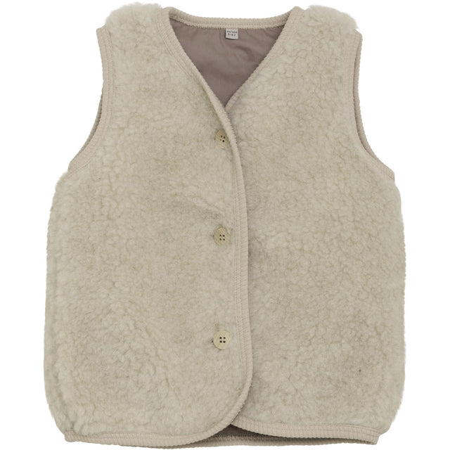 Huttelihut Cement Vest Uld Bamse W. Lining