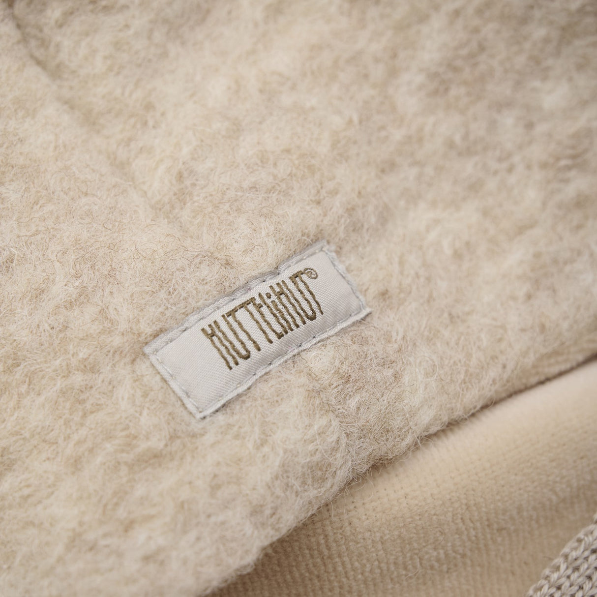 Huttelihut Sand Melange Bonnet Uld Alpaca Pompom