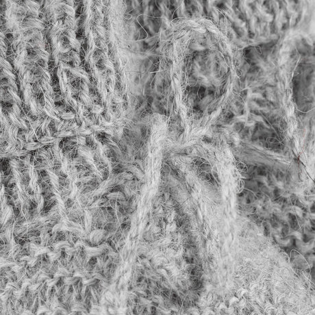 Huttelihut Medium Grey Melange Futter Alpaca Uld Strik