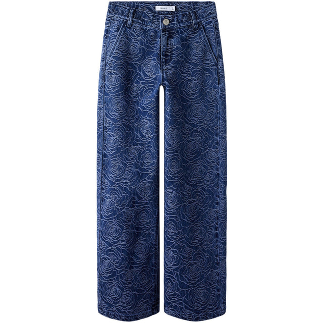 Name It Dark Blue Denim Nkfrose Wide Jeans 5005-Qj O