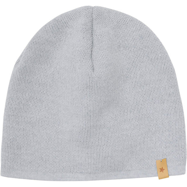 Huttelihut Medium Grey Melange Beanie Solid Uld Strik