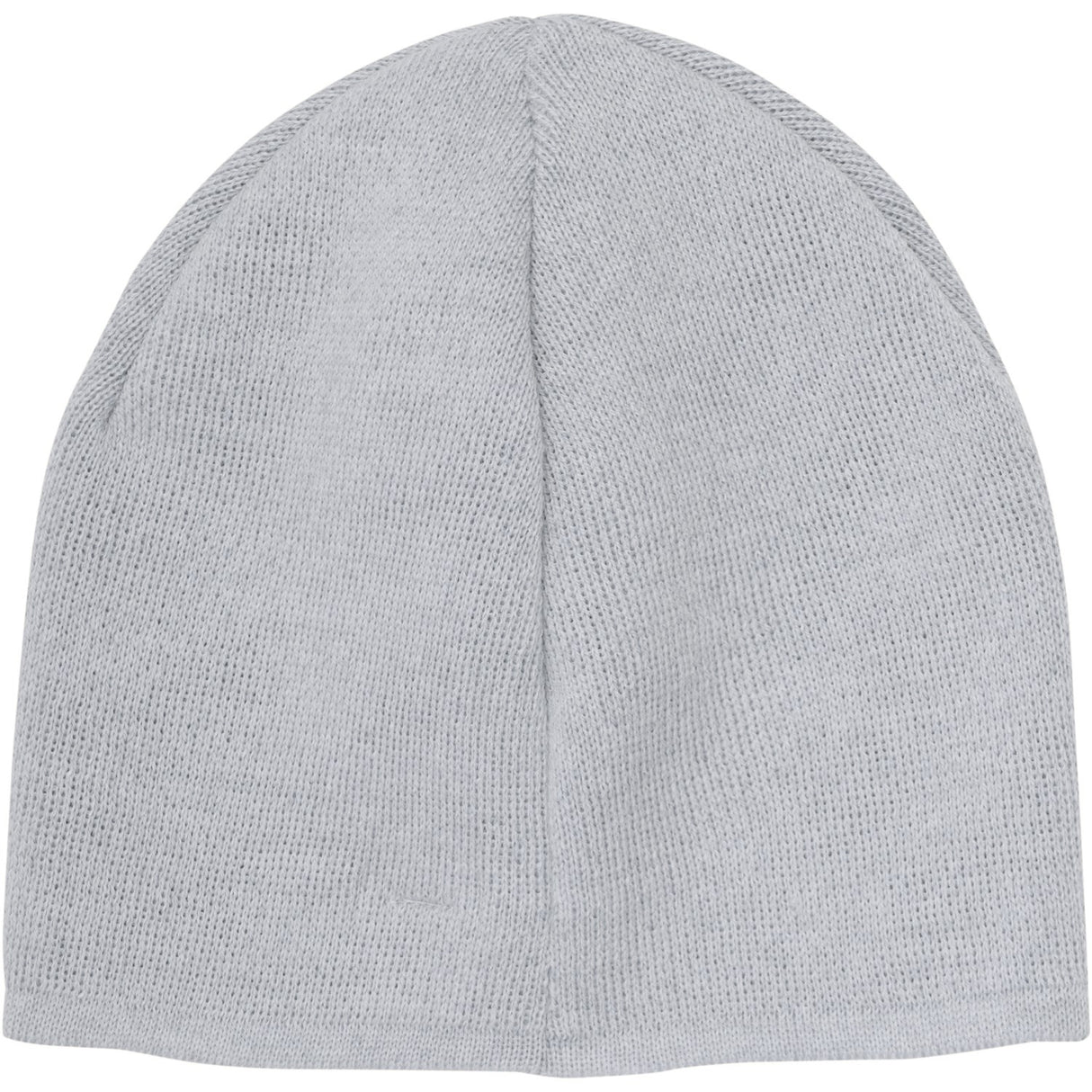 Huttelihut Medium Grey Melange Beanie Solid Uld Strik