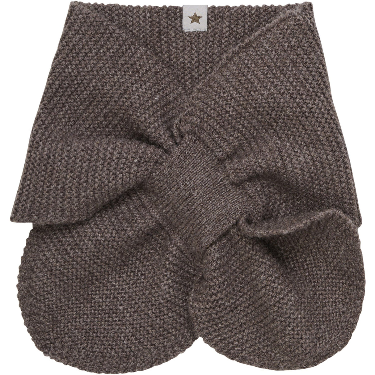 Huttelihut Brown Melange Halsedisse Uld Strik