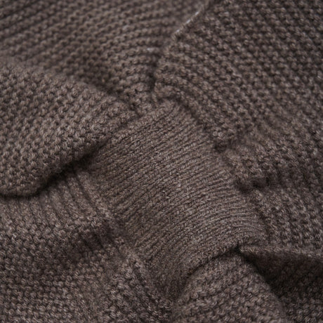 Huttelihut Brown Melange Halsedisse Uld Strik