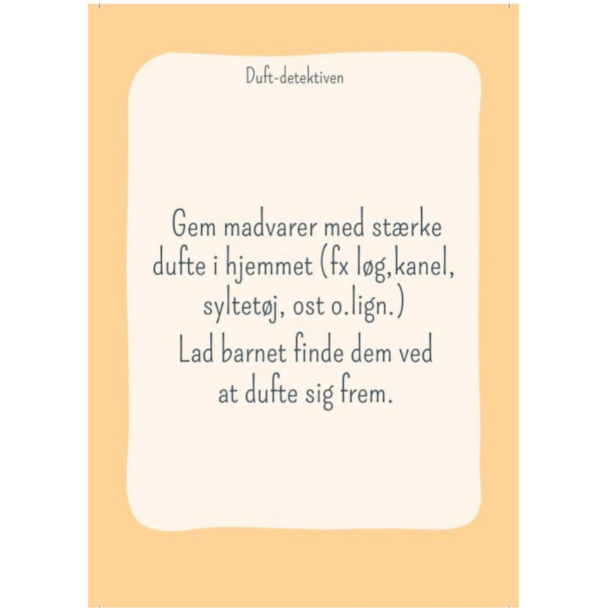 Babybite SPISEKORT: MADDETEKTIVERNE - Aktivitetskort Der Gør Det Sjovt For Børn At Smage Ny Mad