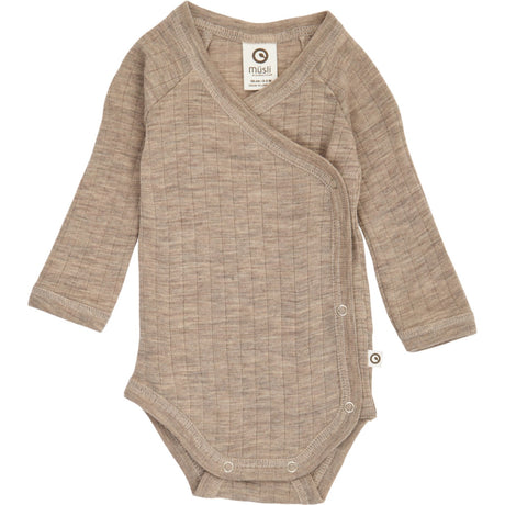 Müsli Balsam Melange Woolly Rib Slå-om L/S Body