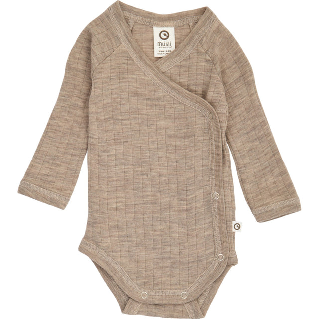 Müsli Balsam Melange Woolly Rib Slå-om L/S Body