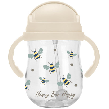 Vanilla COPENHAGEN Transparent Sugerør Flaske Tritan Honeybee 300 Ml