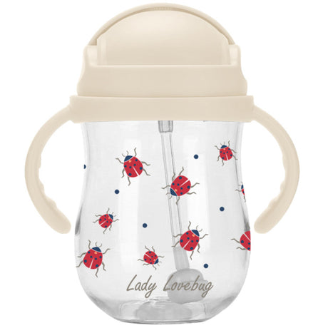 Vanilla COPENHAGEN Transparent Sugerør Flaske Tritan Ladybug 300 Ml