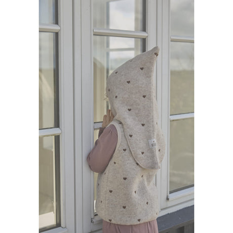 Huttelihut Sand Melange Elefanthue All Over Emb. Uld