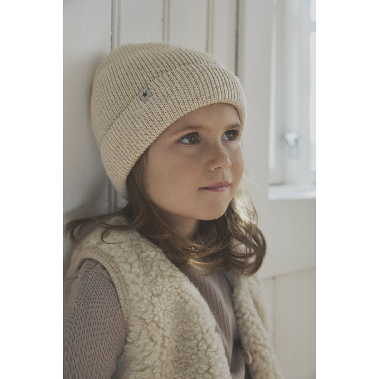 Huttelihut Cement Vest Uld Bamse W. Lining