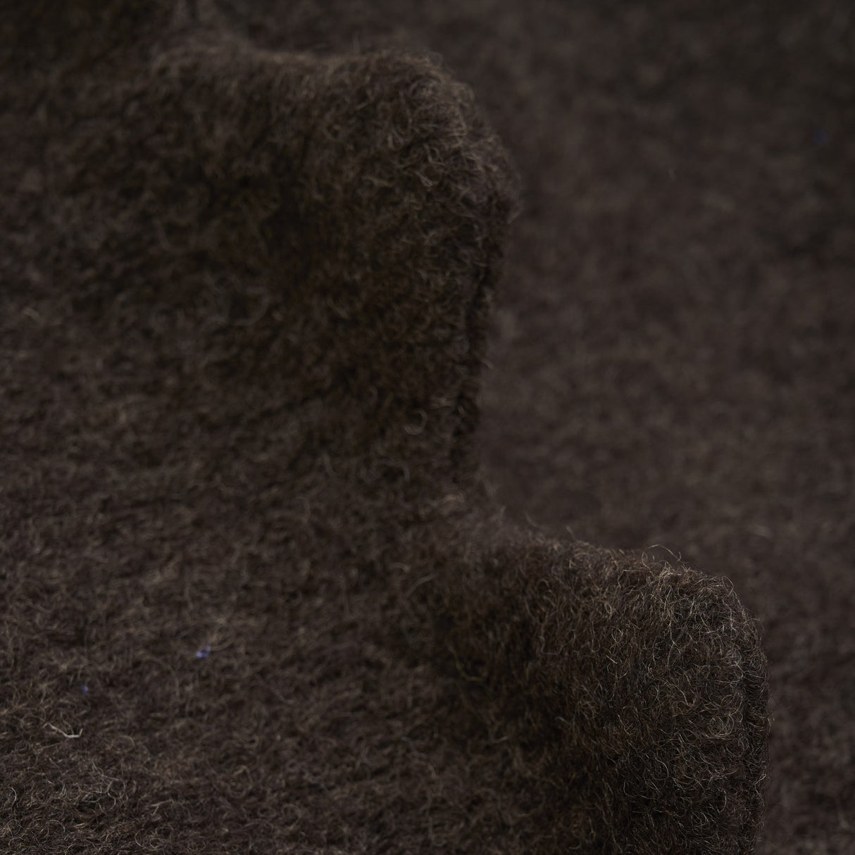 Huttelihut Dark Brown Melange Elefanthue Triangles Uld