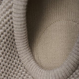 Huttelihut Camel Melange Elefanthue Uld Strik Windstop