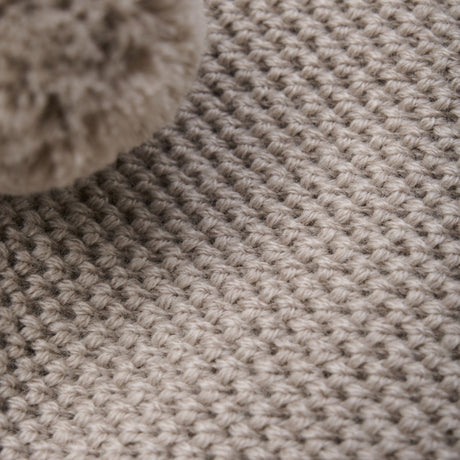 Huttelihut Camel Melange Elefanthue Windstop Pompoms