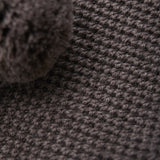 Huttelihut Brown Melange Elefanthue Windstop Pompoms