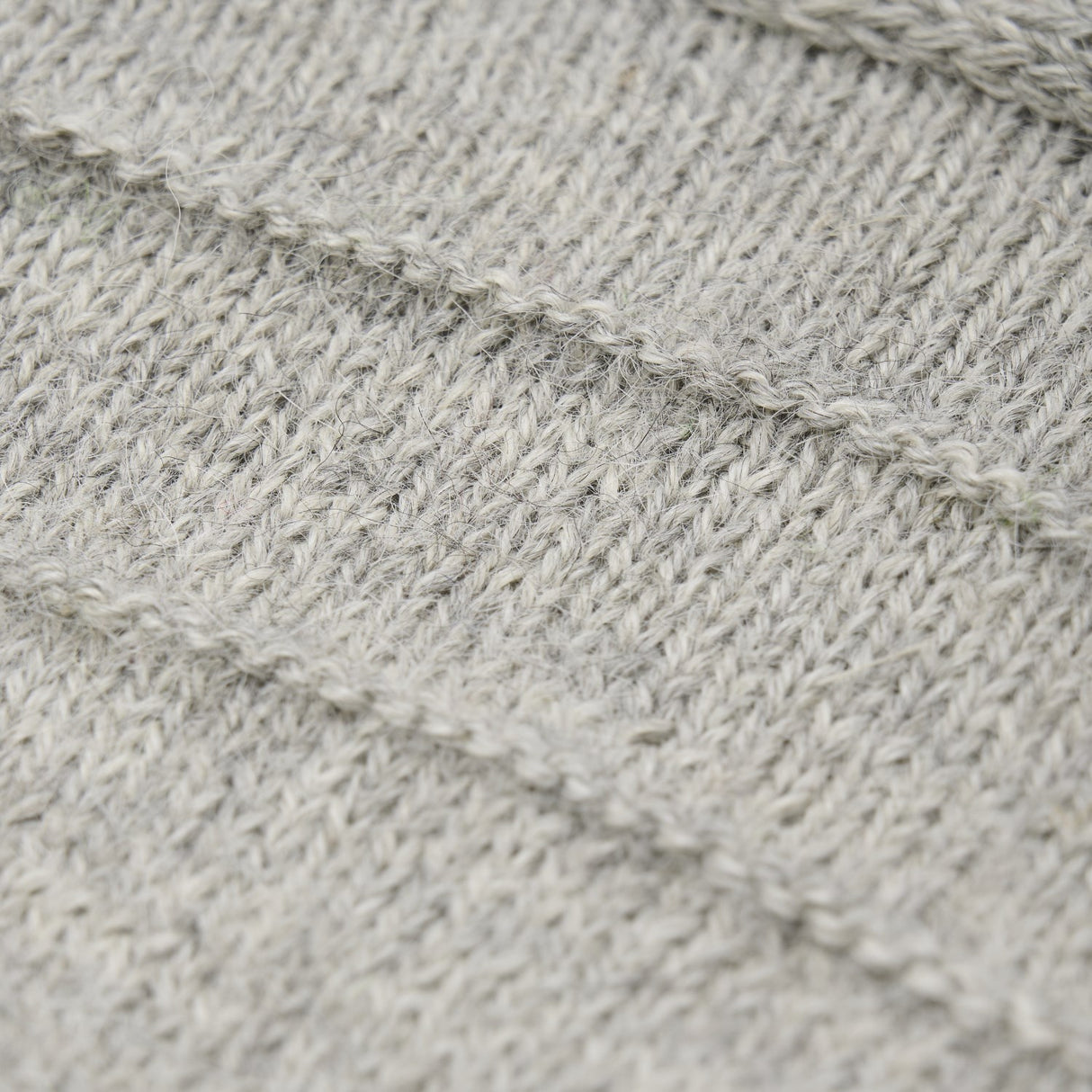 Huttelihut Medium Grey Melange Bonnet Ears Alpaca Uld Strik