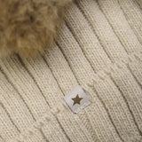 Huttelihut Sand Melange Hue Strik Alpaca Pompom