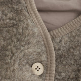 Huttelihut Camel Melange Vest Uld Bamse W. Lining