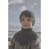 Huttelihut Brown Melange Beanie Uld Strik