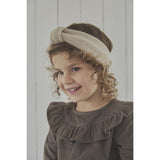 Huttelihut Sand Melange Pandebånd Uld Strik